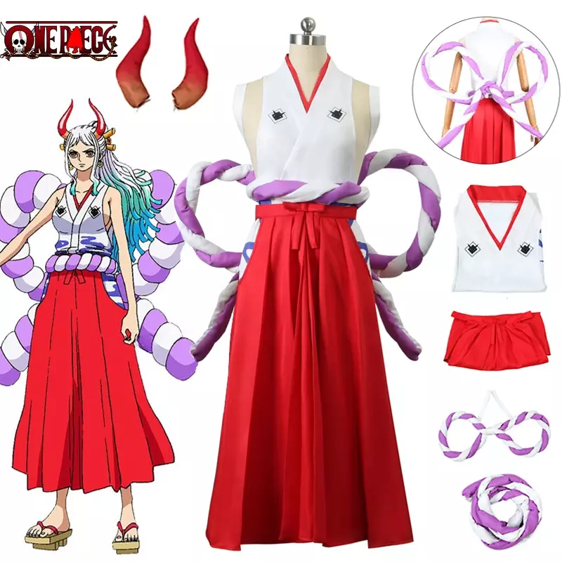 Womens Anime OnePiece Vest and Pants Cosplay Costume Yamato Nico Robin Adult Outfits Halloween Carnival Party Uniform Suit