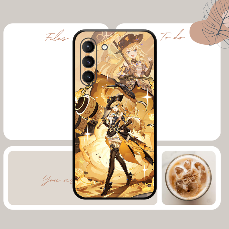 Navia Genshin Impact Geo Character 5 Stars Phone Case for SAMSUNG Galaxy S23 Ultra S22+ S21 FE S20 A54 Note20Plus A53
