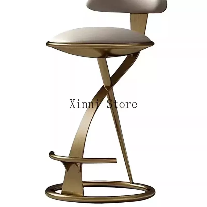 เก้าอี้เหล็กวางบนเคาน์เตอร์บาร์เก้าอี้บนเกาะทำจากโลหะสำหรับวางบนโต๊ะเก้าอี้แบบนอร์ดิกทันสมัย YN50BC เฟอร์นิเจอร์กลางแจ้ง
