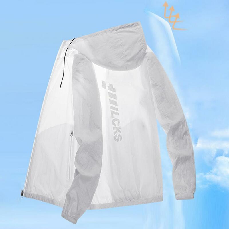 Men Coat Anti-wrinkle Sun Protection Clothing Anti-scratch Sunscreen  Trendy Anti-UV Quick Drying Outdoor Jacket