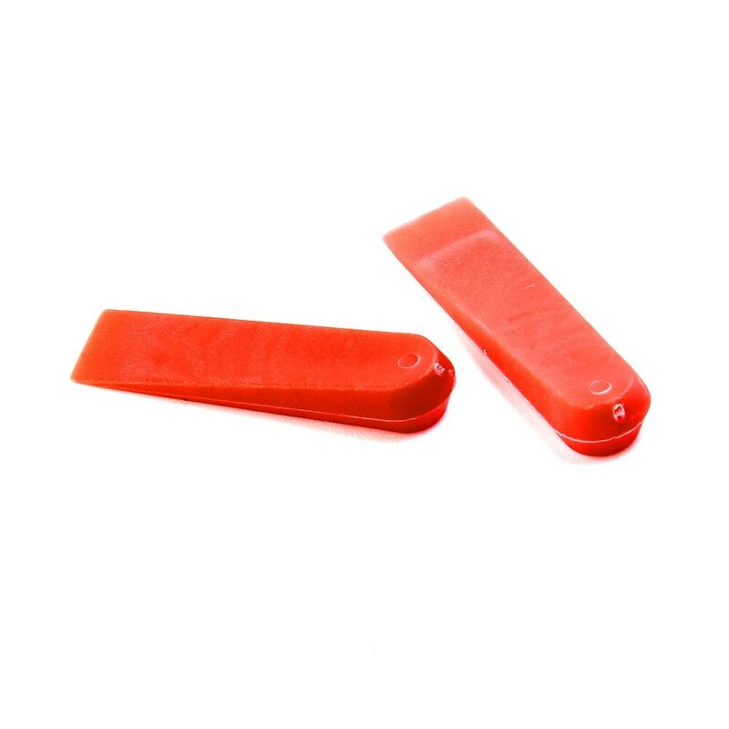 100 PCS Tile Spacers Plastic Tile Leveling System Reusable Laying Level Wedges Red Leveler Wall Flooring Tiling Tools