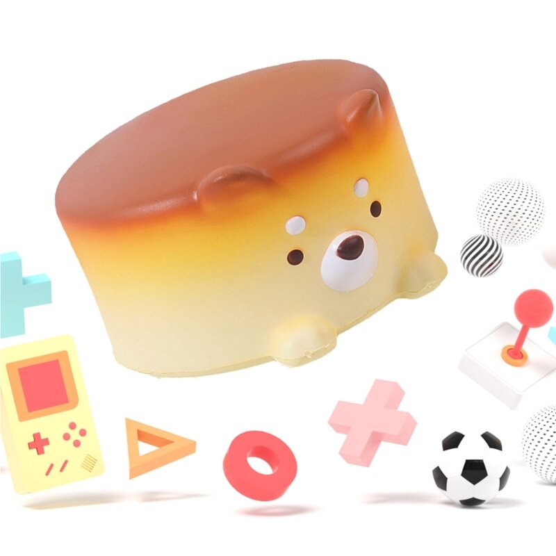Мягкая игрушка с рисунком щенка, лопающая торт, мягкая игрушка для снятия стресса для детей и мальчиков