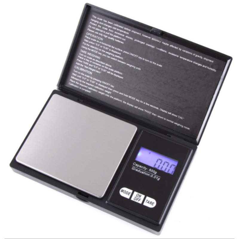 Small Portable Jewelry Scale 0.01g 0.1g Mini Tea Gold Gift ABS Stainless Steel Professional Electronic Bench Digital Scale
