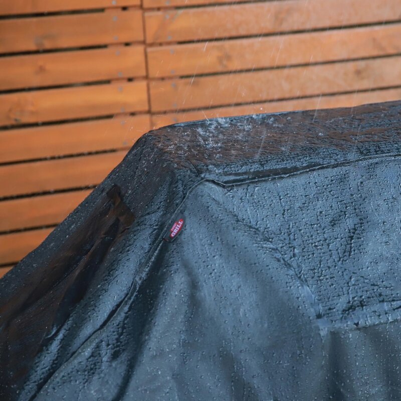 Expert-Parrilla de carbón resistente, cubierta impermeable de 48 pulgadas, color negro, para exteriores