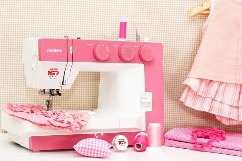 JANOME-máquina de coser eléctrica para el hogar, costura multifunción, bonita y bonita, Japón, 1522PG