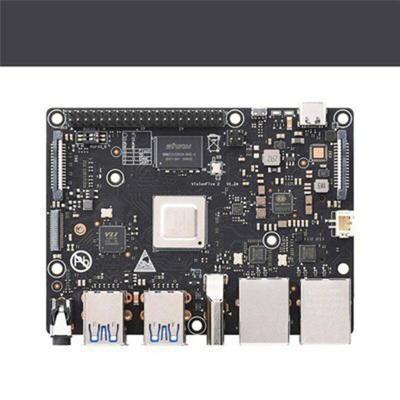 VisionFive 2 RISC-V Development Board, AI Single Board com Módulo Wifi para StarFive Liunx JH7110, Open Source Board