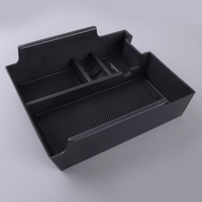 Bandeja organizadora para Reposabrazos de consola central, caja de almacenamiento negra, contenedor compatible con Ford Explorer 2012-2015 2016 2017 2018 2019