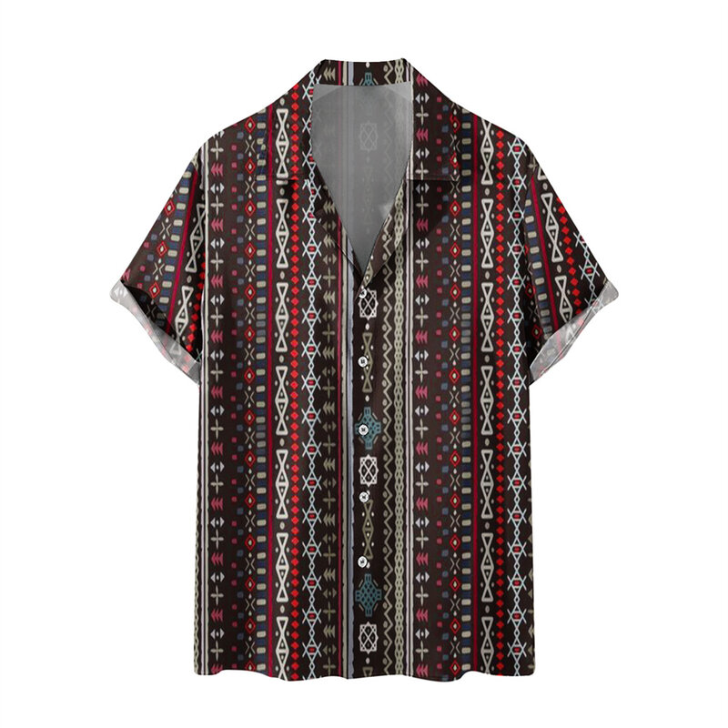 Мужская Летняя гавайская рубашка оверсайз с 3D принтом, пляжная одежда для отдыха, улицы и отпуска