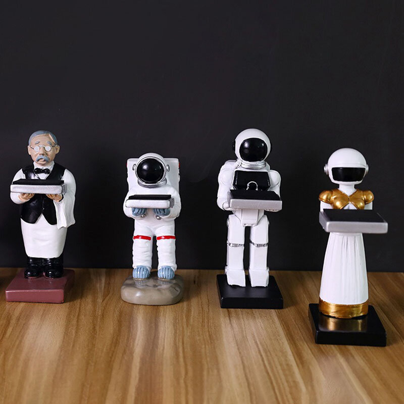 Soporte de reloj de Robot de dibujos animados, Base de soporte de Apple Watch, soporte de exhibición de relojes de astronauta creativo, almacenamiento de accesorios de mesa