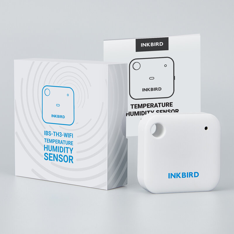 INKBIRD-Sensor de Temperatura e Umidade sem fio, IBS-TH3, Terrários Répteis, Termômetro e Higrômetro com Alarme, Armazenamento de Dados