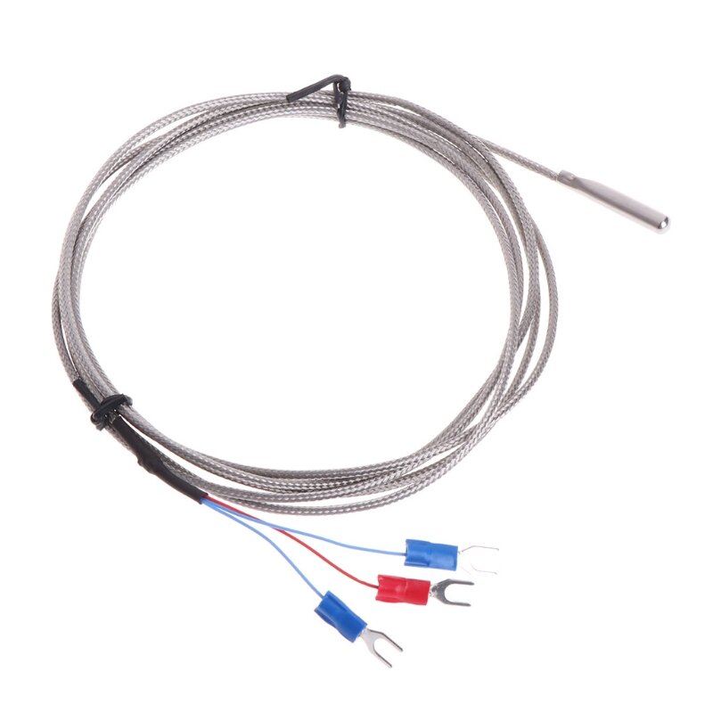 Edelstahl PT100 Temperatur Sensor Thermoelement mit 0.5/1/2/3/4/5M Kabel temperatur sensing hohe temperatur wasserdicht