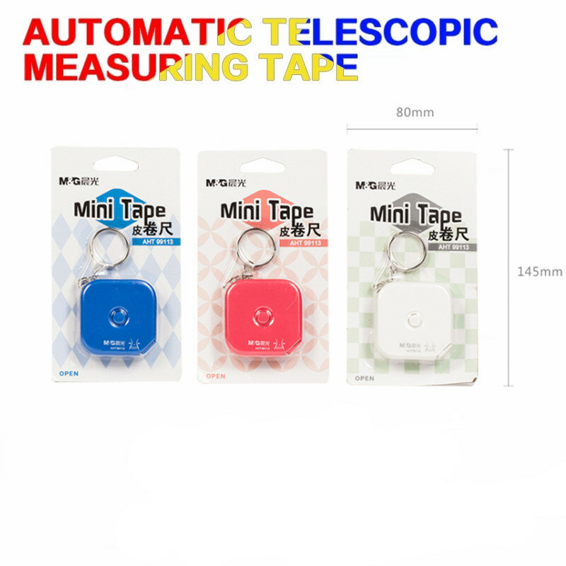 Cinta métrica telescópica automática, regalos publicitarios Carcasa de ABS de 1,5 M + fibra de cinta
