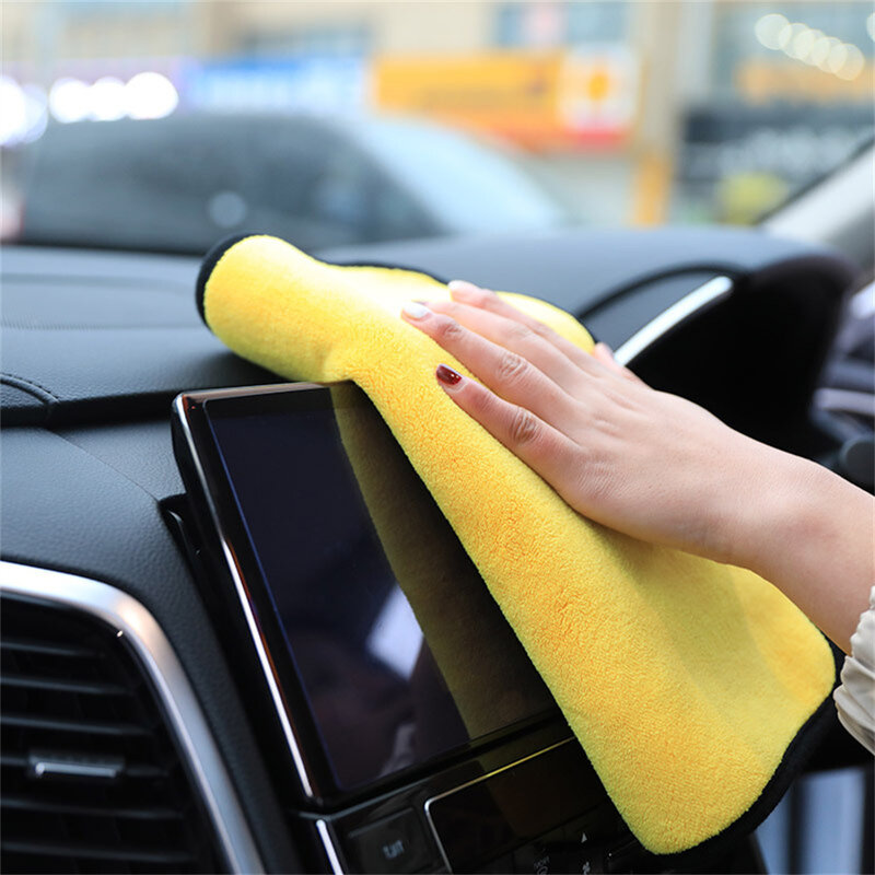 Ręcznik z mikrofibry Super chłonny myjnia ściereczki do czyszczenia osuszania wiele rozmiarów kolory samochód motocykl pielęgnacja gospodarstwa domowego Detailing