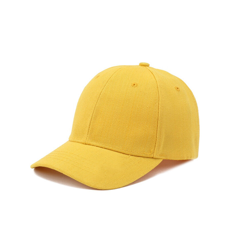 Topi Peaked Anak-anak Musim Panas Topi Bisbol Anak-anak Siswa Topi Katun Warna Polos Anak Laki-laki Perempuan Topi Surya Hip-Hop Snapback