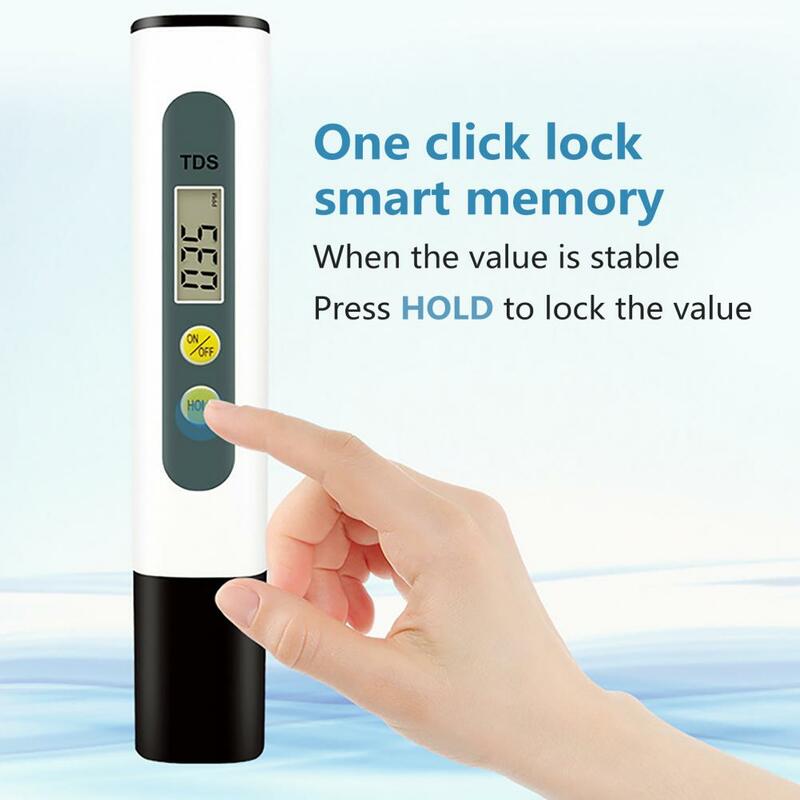 Penna di prova portatile per la qualità dell'acqua TDS a basso consumo Smart Chip Tester accurato per la qualità dell'acqua ad alta precisione