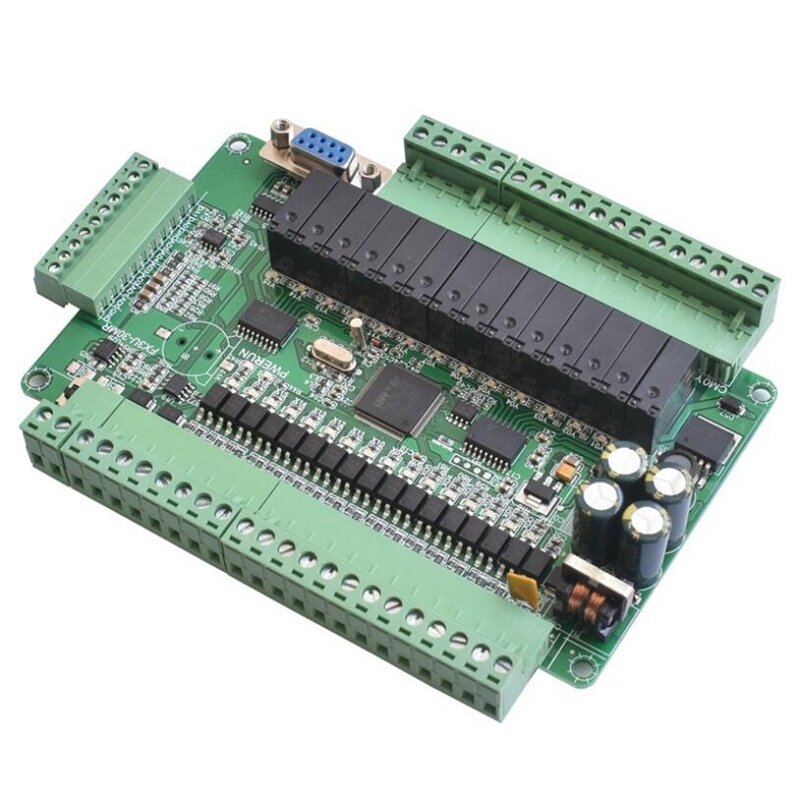 Plc Industriële Besturingskaart Eenvoudige Programmeerbare Controller Type FX3U-30MR Ondersteuning Rs232/Rs485 Communicatie