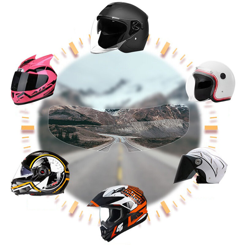 Película antiniebla para casco de motocicleta, visera impermeable, membrana Universal para bicicleta eléctrica, gafas antiniebla