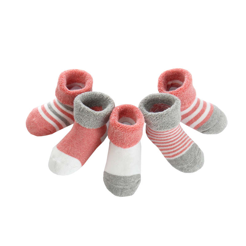5Pair/lot New Children's Socks Striped Cartoon Baby Socks