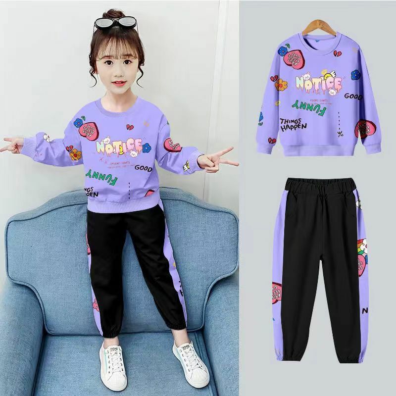 New Girls Clothes Autumn Spring Long Sleeve Shirts + Pants Suits Teenage Children Clothing Sets Kids Clothes 5 6 8 10 12 Years