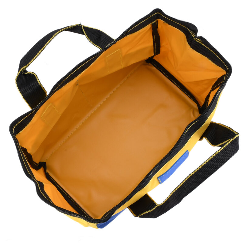 キャンバスツールバッグ13インチ大容量防水ツールオーガナイザー耐摩耗性家庭用電気技師ジッパー工具収納バッグ