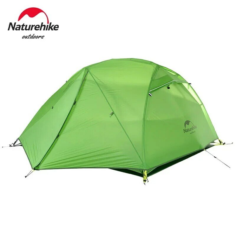 Naturehike-Star River 2 خيمة ، 2 شخص خفيفة مقاوم للماء خيمة التخييم ، طبقة مزدوجة ، 4 مواسم ، السفر في الهواء الطلق ، المشي لمسافات طويلة