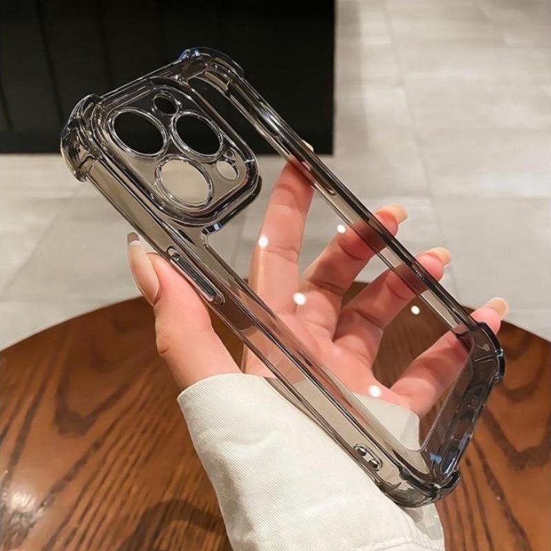 New Luxury Clear Shockproof Phone Case for iPhone 14 13 12 11 Pro Max X XR XS Max 14 7 8 Plus Clear Bumper Protective Case