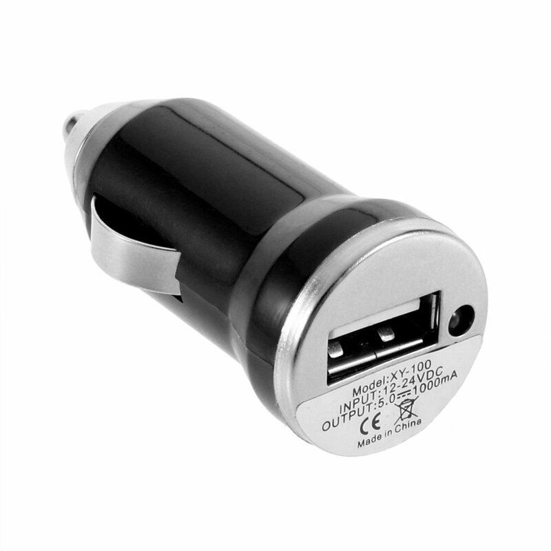 USB Car Chargers For Cellphone Fast Charge Power Adapter Input 12-24V DC Output 5.0V 1000mA Mobile Phone Mini