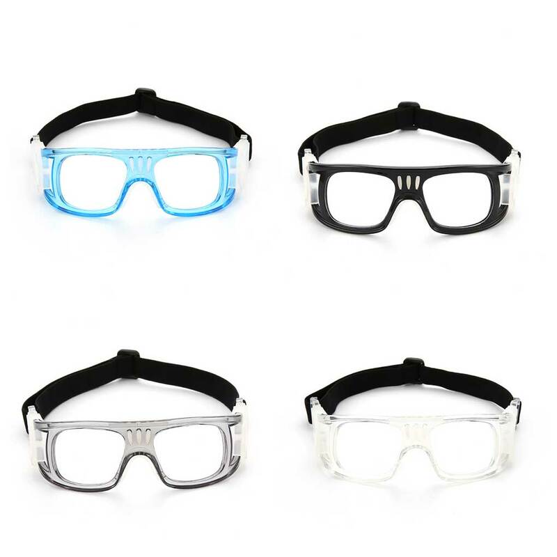 Men Sports Goggle Anti-fog Reusable Washable Protective Glasses Basketball Eyeglass PC Frame Adjustable Eyewear
