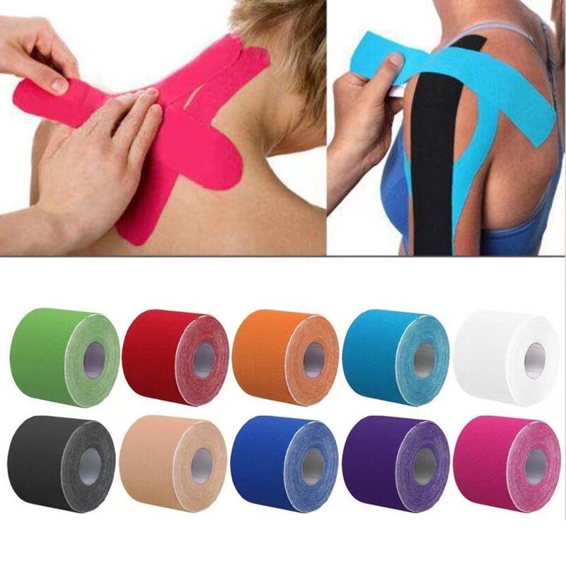 5M Size Kinesiology Tape Athletic Elastoplast Sport Recovery reggiatura palestra impermeabile Tennis Muscle Pain Relief Bandage