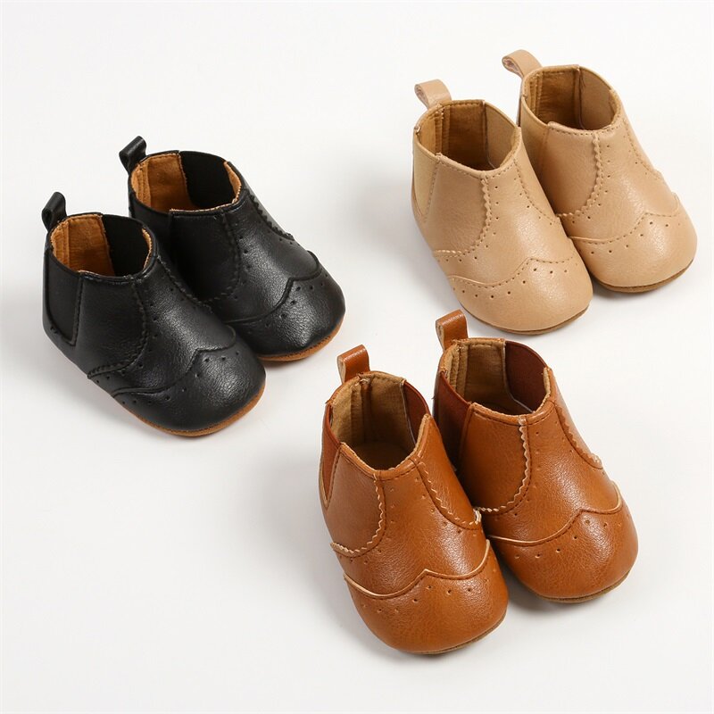 Botas de sola macia antiderrapante para bebês, sapatos de criança, sapatos de primeiro andador infantil, outono, inverno