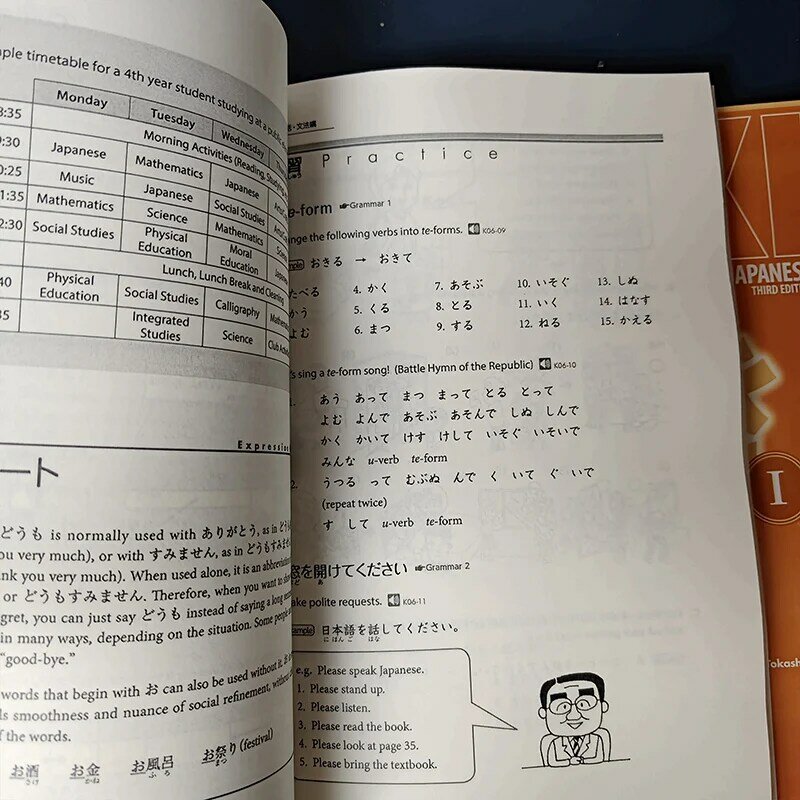 Genki-libro de texto japonés de Tercera Edición para aprender, libro de trabajo para responder un curso integrado en inglés y japonés primaria