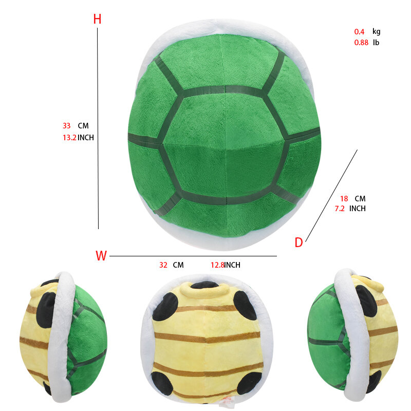 Gioco classico Mario Koopa Troopa Turtle Red Green Throw Pillow Cushion Room Sofa Decor For Children Ornament Toy Gifts