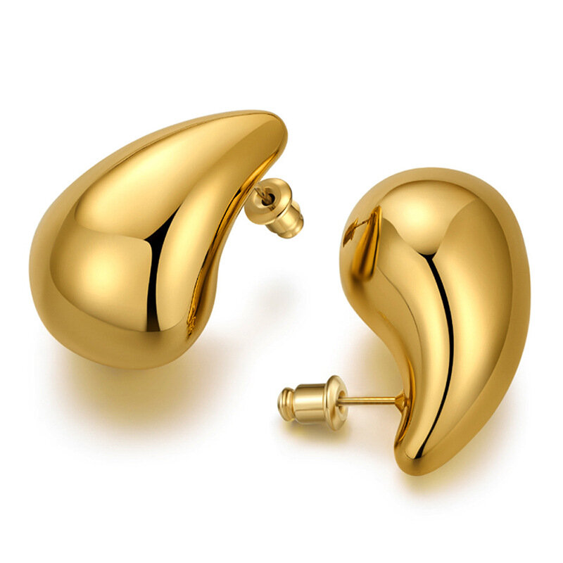 Bilandi-الفضة مطلي دمعة أقراط للنساء ، والمجوهرات الحديثة ، لون الذهب ، شعبية الأذن الاكسسوارات ، هدية لفتاة ، Hot البيع ، جديد