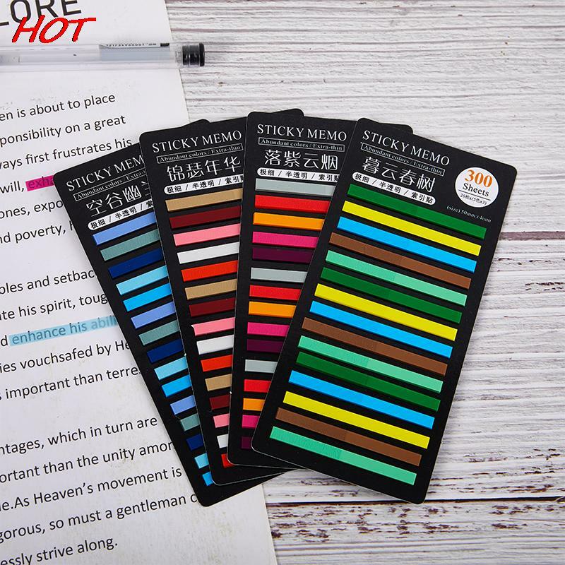 Kawaii Rainbow Color Memo Pad, Sticky Notes, Papel Adesivo, Bloco de notas, Bookmark, Material Escolar, Postou-o, Papelaria, 300 Folhas