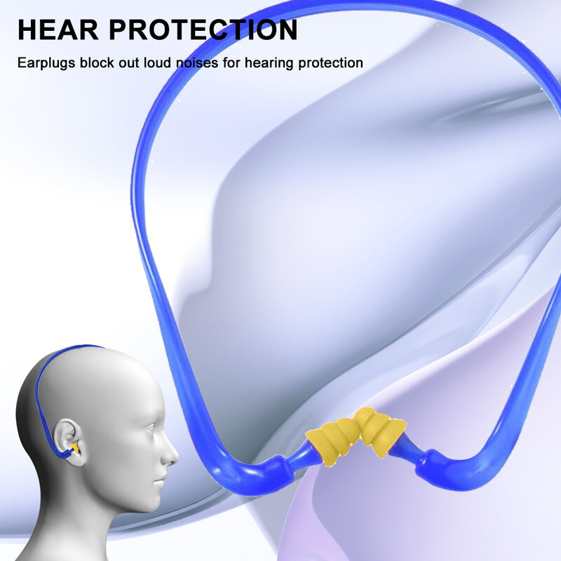 2 stücke Leichtbau Schnarchen bequeme Ohr stöpsel für Arbeit wieder verwendbare Geräusch unterdrückung mit Kopfband Gehörschutz