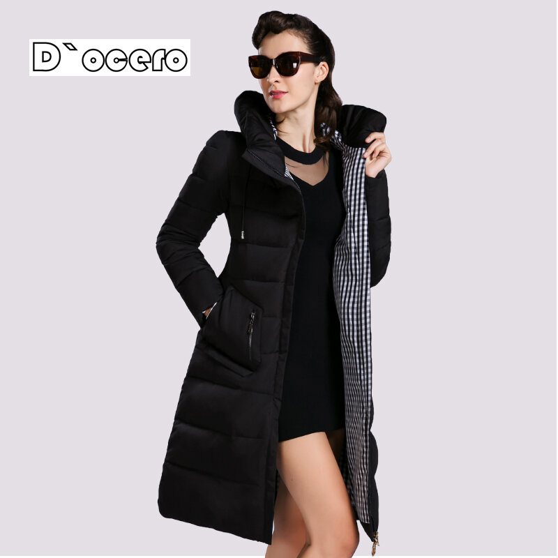 Docero 2022ใหม่แจ็คเก็ตฤดูหนาวผู้หญิง Parka Outerwear ยาวแฟชั่นผู้หญิงฤดูหนาว Coat Hooded คุณภาพสูงลงเสื้อ5