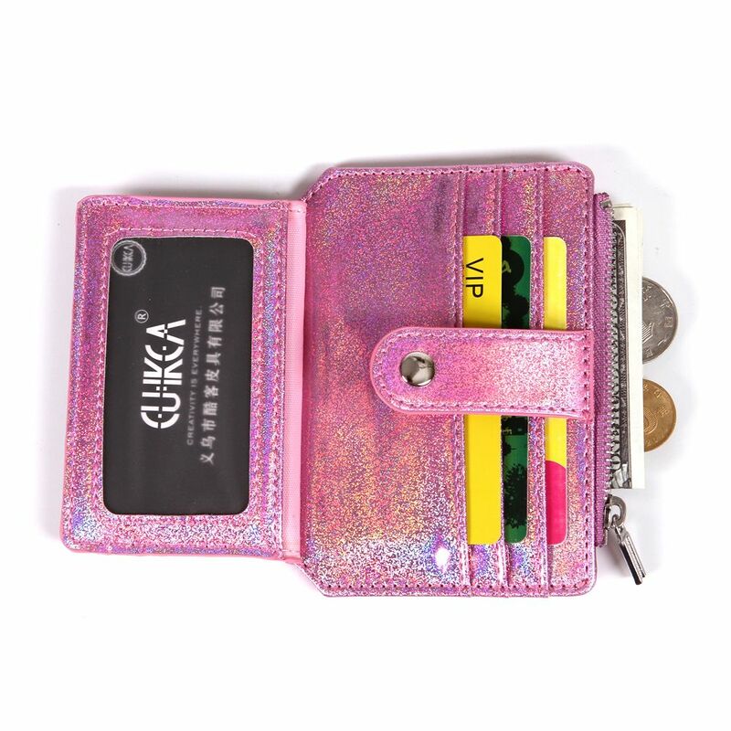 حقيبة بطاقة ليزر جلدية صغيرة ، حقائب بطاقات عمل ، محفظة هوية ، حامل بطاقة ائتمان ، محفظة عصرية