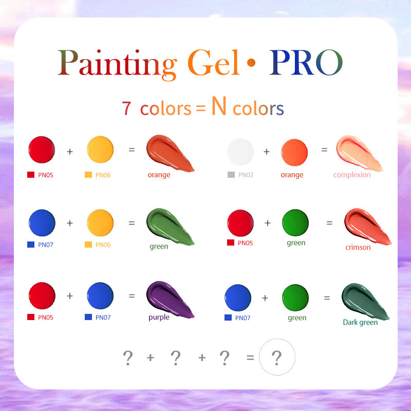 NASCIDO PRETTY-Pintura Profissional Gel Polonês, Soak Off UV Nail Art Gel, Linha Super Textura, Desenho de Flores, Branco, Preto, 5ml