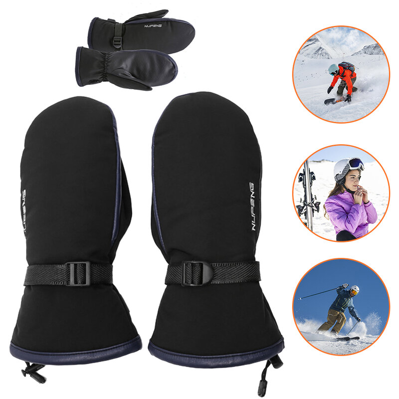 Guanti riscaldati caldi guanti riscaldanti elettrici con ricarica USB temperatura impermeabile a 3 marce per arrampicata escursionismo ciclismo