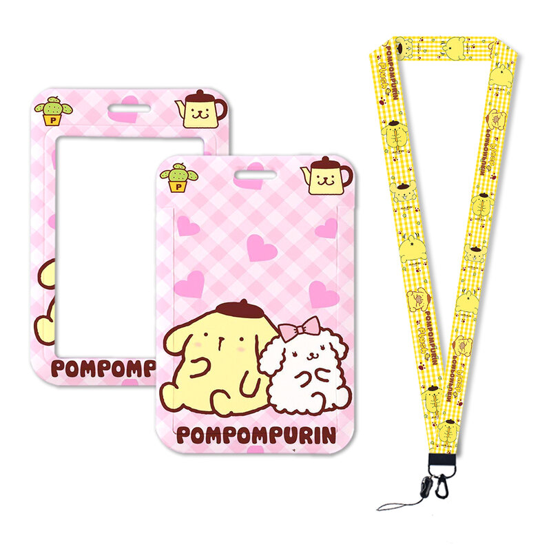 W Keychain Key Holder Hang Pompom Purin Rope Keyrings Lanyards Card Neck Strap Lanyards ID Badge Holder  Accessories Gifts