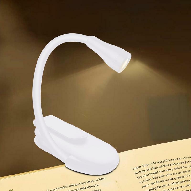 Recarregável LED luz de leitura, cabeceira livro luz, pequeno, leve, clip no livro, noite para crianças, cama