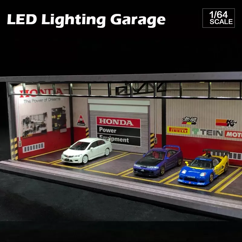 Сборная модель освещения USB 1:64, модель автомобиля, гаража, Упаковочная Лот