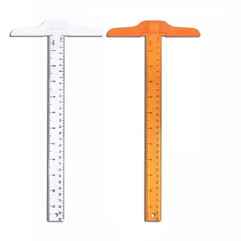 30cm/12 pollici T-righello depressione scala disegno righello fai da te lavoro generale strumento di misurazione cancelleria forniture per ufficio
