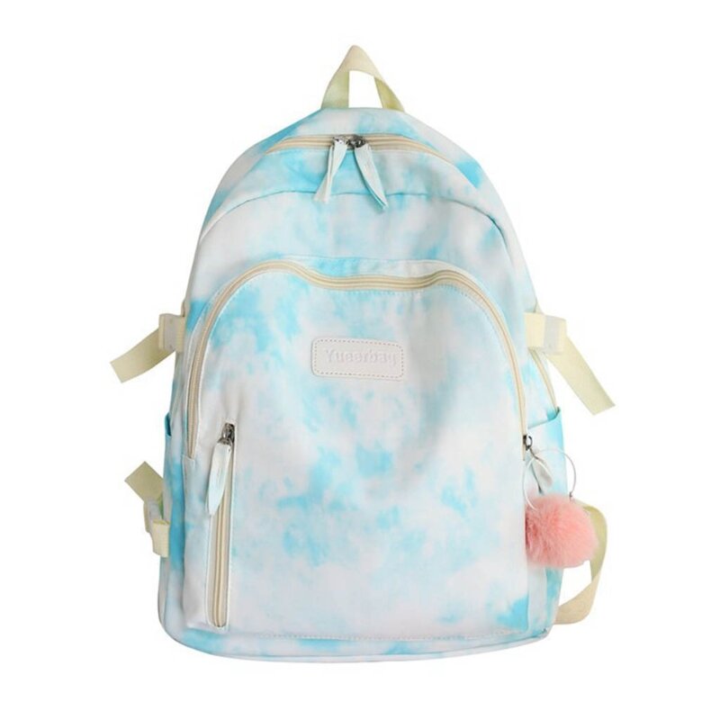 حقيبة كتف مدرسية عصرية ملونة للفتيات المراهقات حقيبة ظهر كاجوال