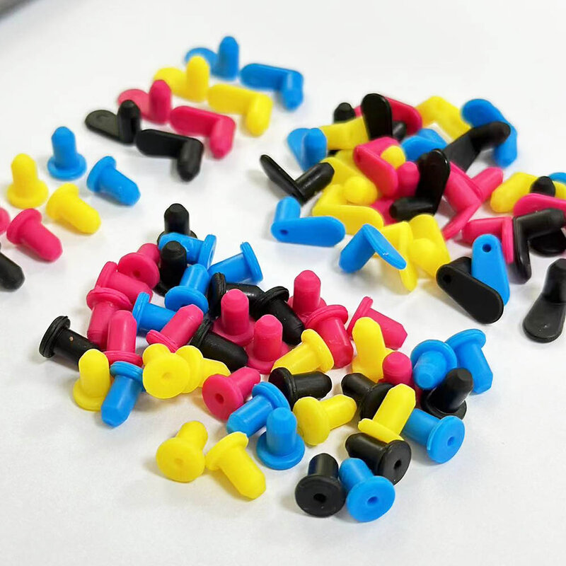 Ink Supply System High-elastic Filling Parts Refill Cartridge Silicone Seals Sealing Rubber Plug 4mm Solid Plugs