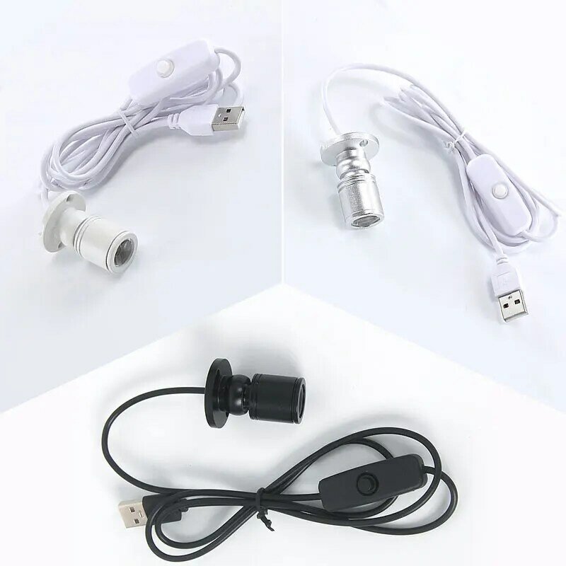 Foco Led USB de 3W, lámpara de mostrador montada en superficie de techo, Mini luz puntual, interfaz USB de 5V, DC5V, armario de joyería