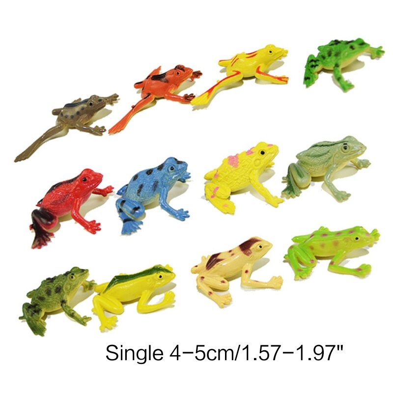 2 '' rane realistiche 12 pezzi modello di figurine di animali bambini ragazzi classe di biologia aiuti