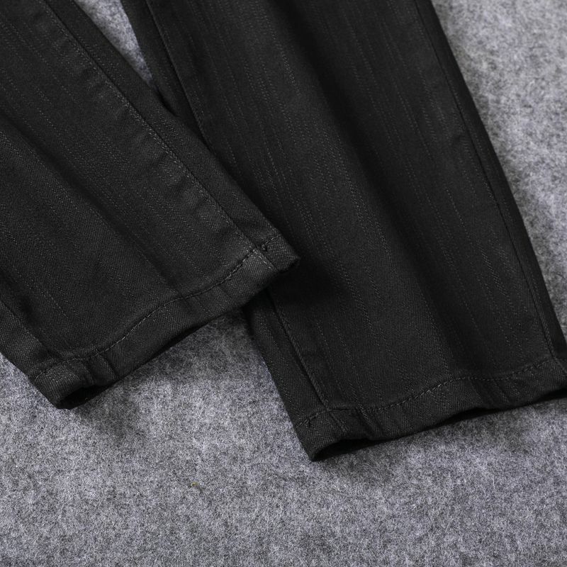 Pantalones de mezclilla de corte recto para hombre, pantalones de mezclilla de gama alta, ligeros, de lujo, lavados con agua, casuales, versátiles y elásticos