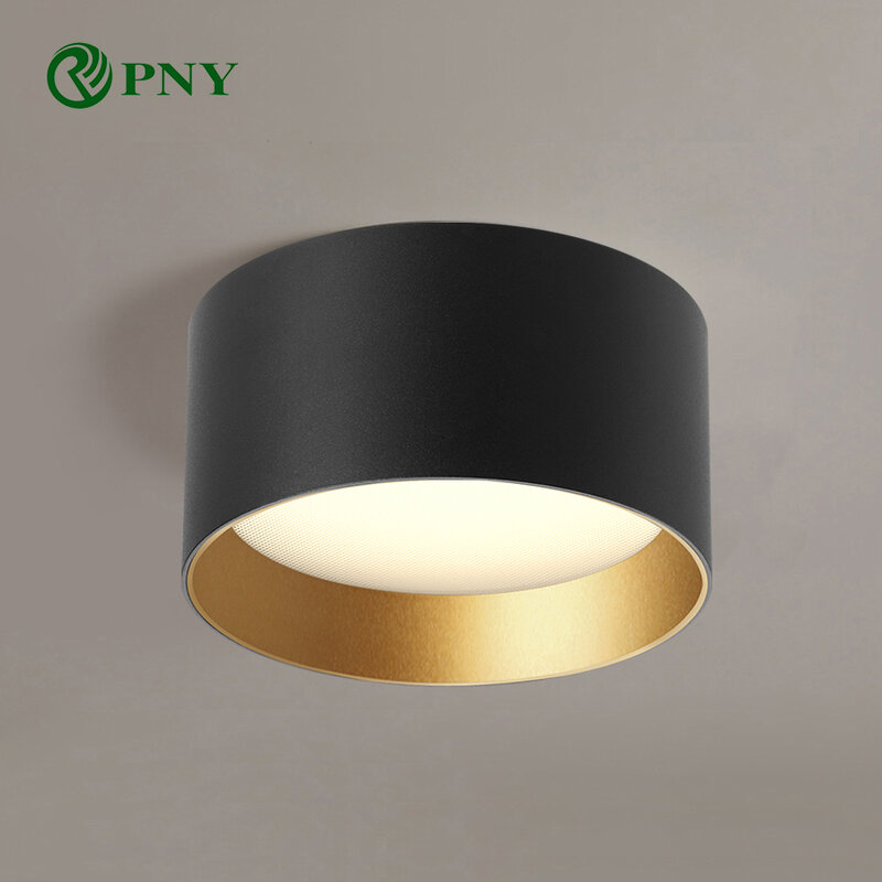 PNY-Plafonnier LED de bonne qualité, petit plafonnier pour couloir, salon, chambre à coucher, monté en surface, 8W, 12W, 15W