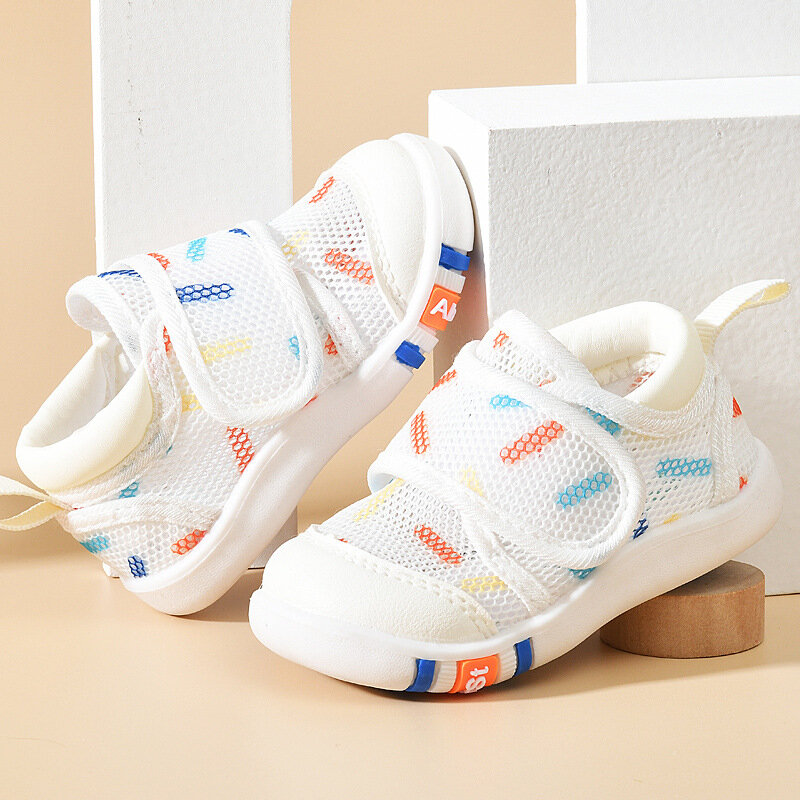 Unisex Hollow Air Mesh Soft Sole Sandals, infantes primeiros caminhantes, sapatos de criança, bebês meninos e meninas, 0-4T, moda verão